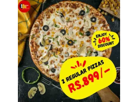 Day Night Pizza! Enjoy 60% Discount On Deal 6 For Rs.899/-